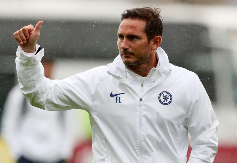 File photo dated 10-07-2019 of Chelsea manager Frank Lampard PRESS ASSOCIATION Photo. Issue date: Friday July 26, 2019. Chelsea's record goal-scorer, Lampard is back at the Bridge as top boss and that after just one year in management with Derby. See PA story SOCCER Premier League Chelsea. Photo credit should read Brian Lawless/PA Wire.