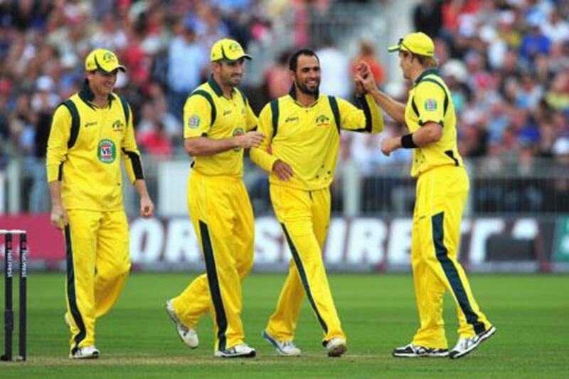 Fawad Ahmed, who took three England wickets for 25 runs in the final Twenty20, is considered a huge prospect for the future. Stu Forster / Getty Images