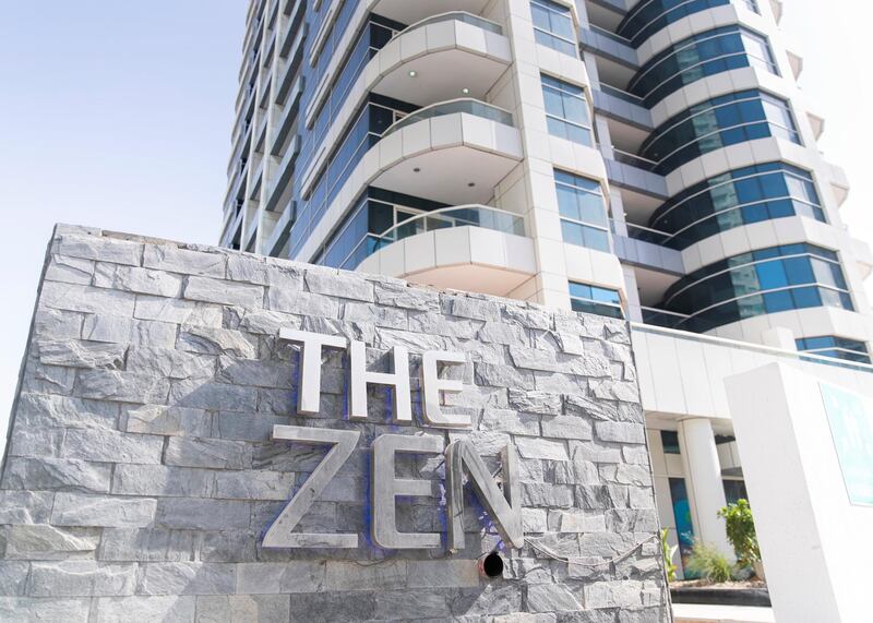 DUBAI, UNITED ARAB EMIRATES. 29 JUNE 2020. 
Zen tower ready to recieve residents.

Zen Tower was badly damaged when a blaze spread through the building in May 2018.
(Photo: Reem Mohammed/The National)

Reporter:
Section: