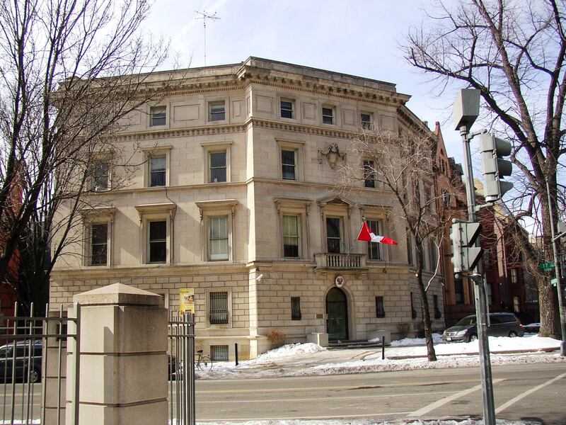 The Peruvian embassy in northwest Washington is located in the posh neighbourhood known as Embassy Row.