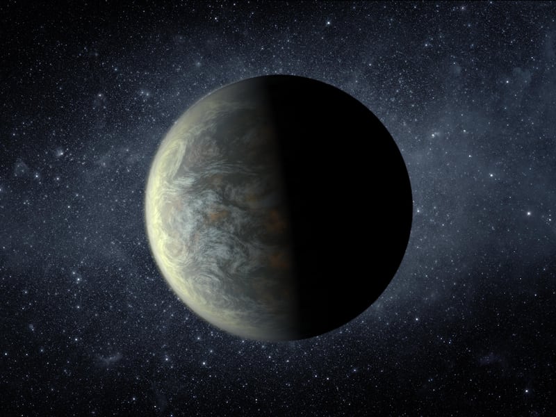 Located in a habitable zone, Kepler-22b was labelled by Nasa as ‘super Earth’. Researchers believe the planet, which is larger than Earth, could be another ocean world. However, because of the planet’s extreme tilt, the north and south poles would experience sunlight and darkness for half a year each. Courtesy: Nasa