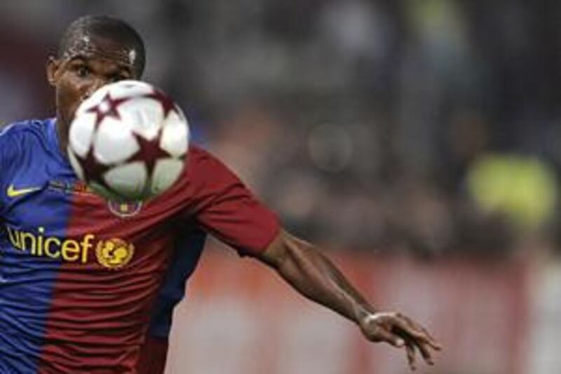 Samuel Eto'o has offers from both Barcelona and Manchester City.