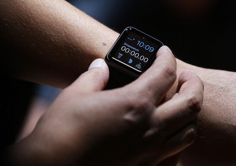 The Apple Watch was unveiled on September 9, 2014 in Cupertino, California.  Justin Sullivan / Getty Images / AFP