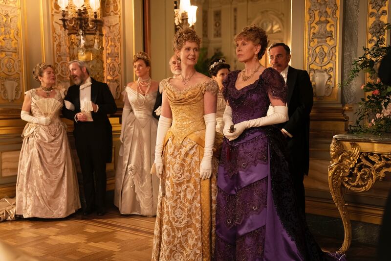 Cynthia Nixon, front left, and Christine Baranski in a scene from 'The Gilded Age'. Photo: HBO