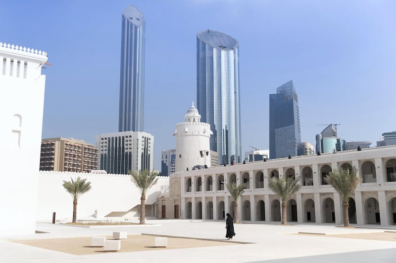 ABU DHABI, UNITED ARAB EMIRATES - DECEMBER 4, 2018. 

Qasr Al Hosn is the ancestral home of the Al Nahyan and the oldest building on Abu Dhabi Island.
Qasr Al Hosn has witnessed the evolution of Abu Dhabi Island from a small coastal community to a world city. In that time, Qasr Al Hosn has been a fortified stronghold, a seat of rule, a royal home and a gathering place for the community.

(Photo by Reem Mohammed/The National)

Reporter: 
Section:  AC