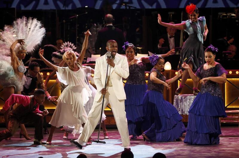 Dule Hill performs during the Tony Awards. Carlo Allegri / Reuters