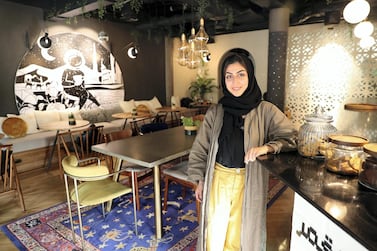 Zainab Al Mousawi opened To the Moon and Back cafe to share her love of coffee with Dubai Pawan Singh / The National 