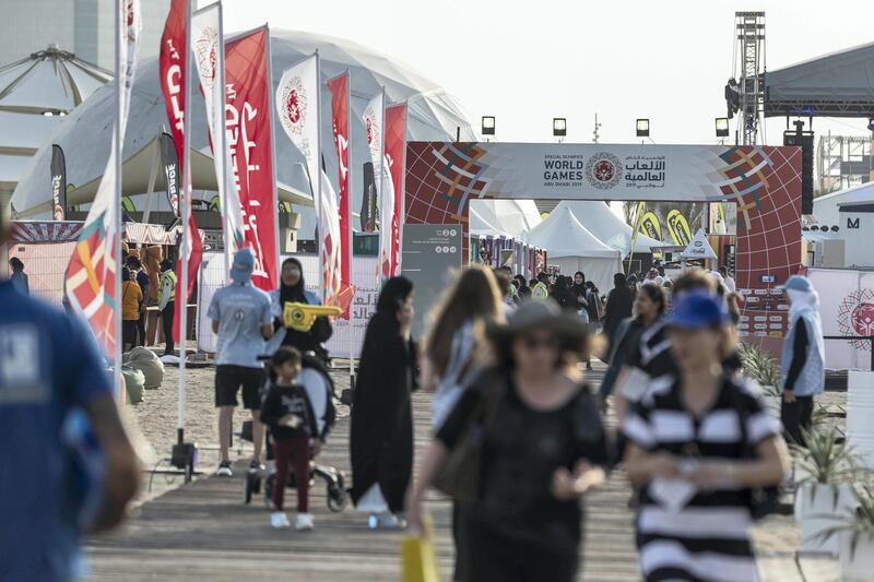 ABU DHABI, UNITED ARAB EMIRATES. 16 MARCH 2019. Special Olympics action at The Corniche. Beach Volleyball. (Photo: Antonie Robertson/The National) Journalist: None: National.