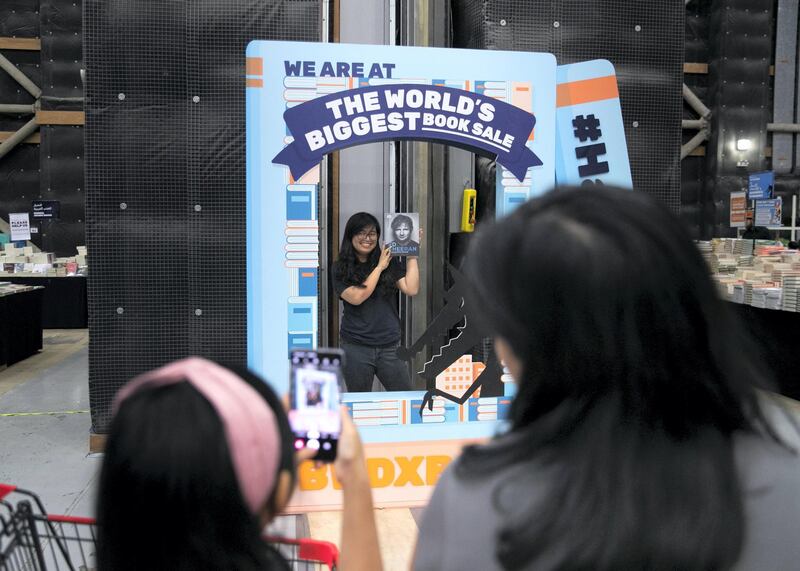 DUBAI, UNITED ARAB EMIRATES. 9 OCTOBER 2019. 
Big Bad Wolf book sale 2019.
(Photo: Reem Mohammed/The National)

Reporter:
Section: