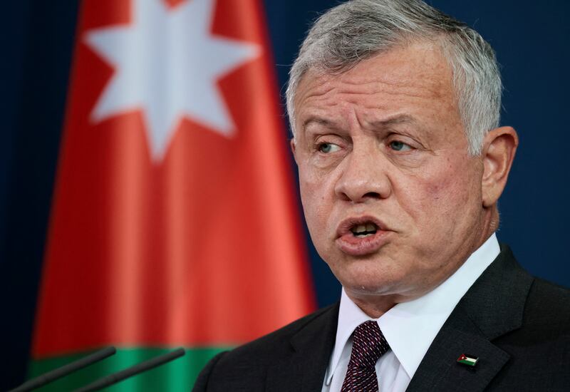 Jordan's King Abdullah travelled to Germany for medical treatment for a slipped disc. AP