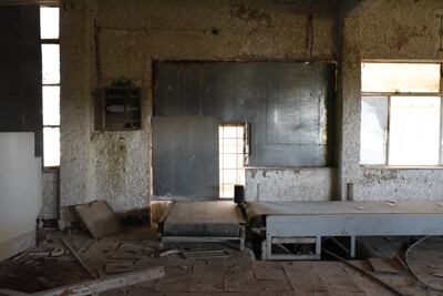 Rusting baggage carousels at Jerusalem airport. Rosie Scammell / The National