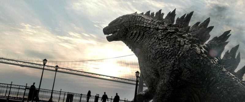 A scene from Warner Bros. Pictures’ and Legendary Pictures’ epic action adventure Godzilla. Warner Bros. Pictures