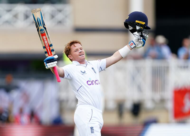 England's Ollie Pope scored a century at Trent Bridge on Sunday. PA