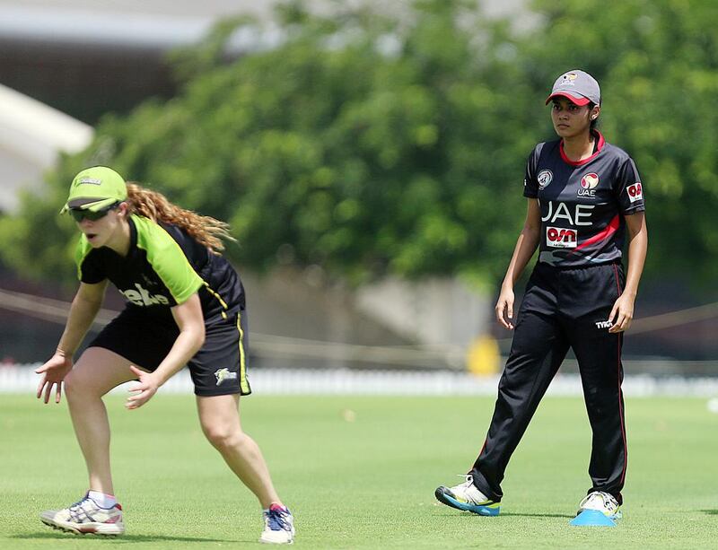 Natasha Michael of the UAE women's cricket team. Satish Kumar / The National