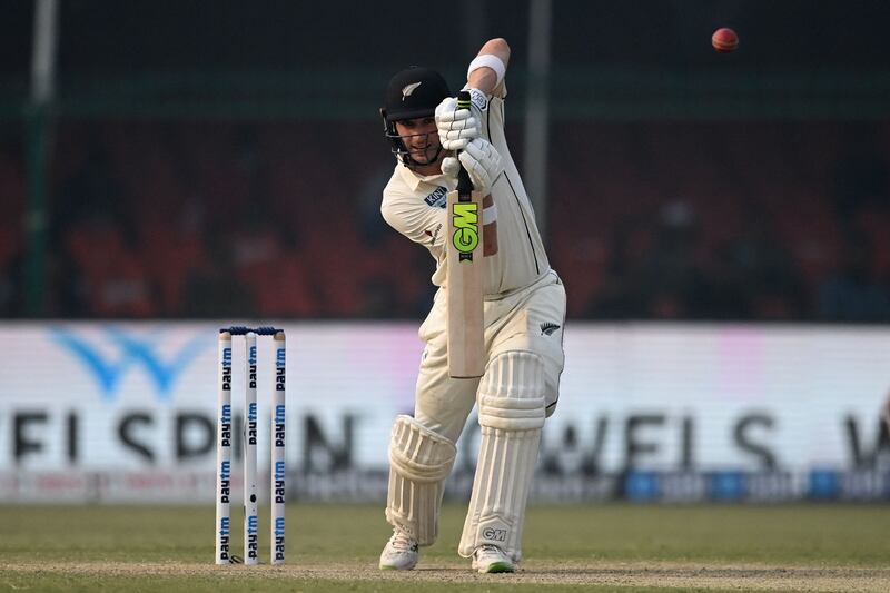 New Zealand's Will Young remained not out on 75 at stumps on day two. AFP