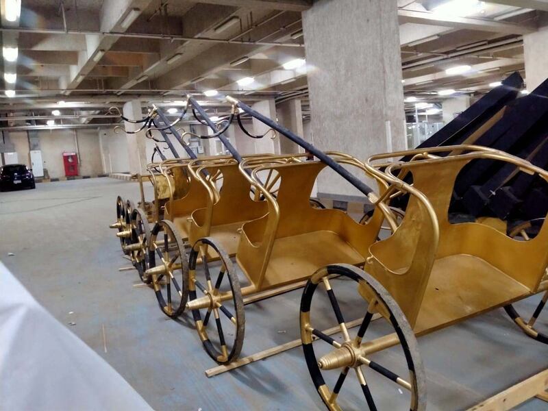 Horse carriage for Egypt’s Pharaohs Golden Parade. Courtesy Mohamed Attia