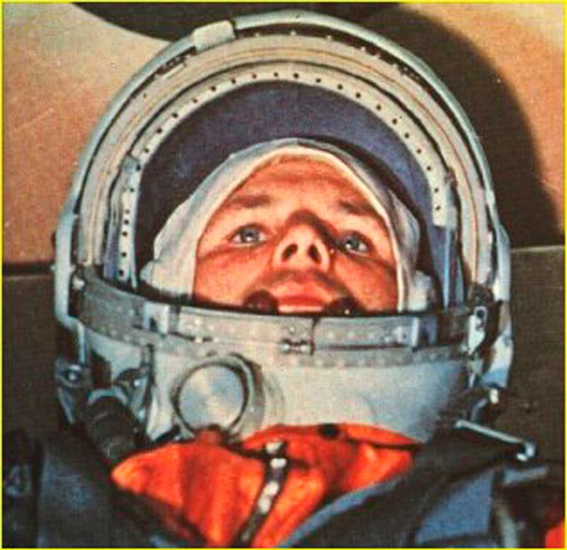 Yuri Gagarin orbited earth one time at an altitude of 187 3/4 miles (302 kilometres) for 108 minutes at 18,000 miles an hour. AFP