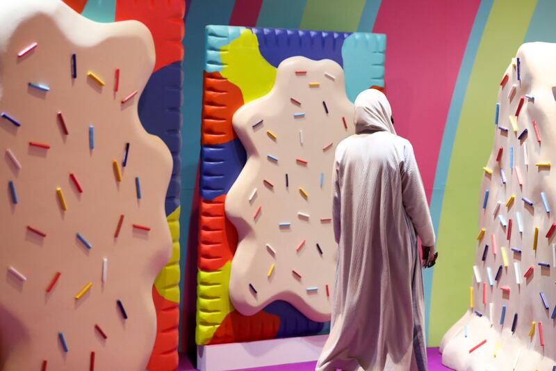 The ice cream room in the Dessert Museum, part of the Inspire Space zone at the MOTN festival on the Abu Dhabi Corniche. All Photos: Khushnum Bhandari / The National