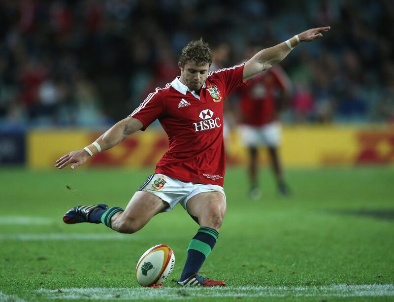 SYDNEY, AUSTRALIA - JUNE 15:  Leigh Halfpenny, the Lions fullback, kicks a penalty during the match between the NSW Waratahs and the British & Irish Lions at Allianz Stadium on June 15, 2013 in Sydney, Australia.  (Photo by David Rogers/Getty Images) *** Local Caption ***  170595216.jpg