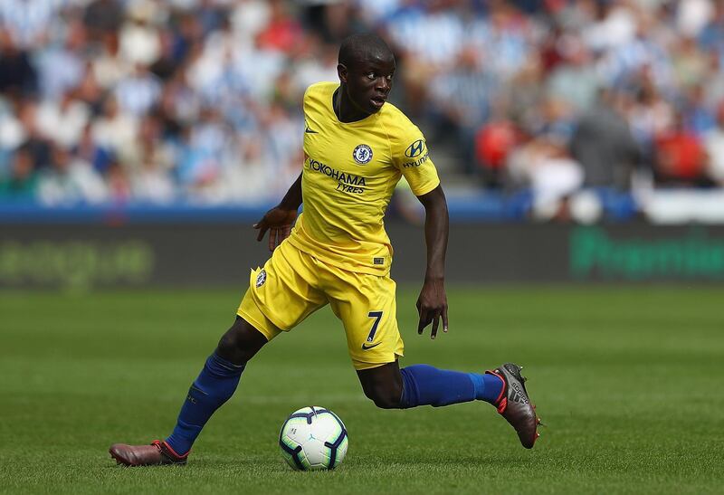 Centre midfield: N’Golo Kante (Chelsea) – Got a rare goal but also dovetailed well with new signing Jorginho as Chelsea secured a comfortable victory at Huddersfield. Getty Images