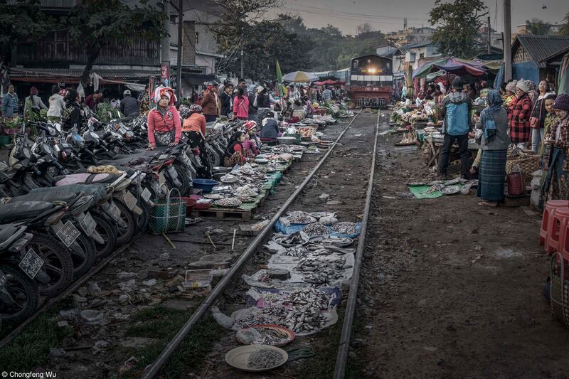 'Market by the Railway' by Chongfeng Wu (China) - Street Food category