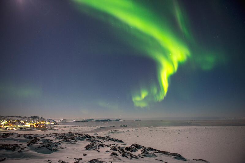 Winter in Greenland brings milky, ghost-white skies, and is the best time to catch the Northern Lights. Courtesy Ishay Govender-Ypma