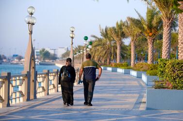 It will be a pleasant day for walking at Dhow Harbour in Abu Dhabi this Saturday. Victor Besa 