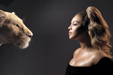 THE LION KING - (L-R) Nala and Beyoncé Knowles-Carter. Photo by Kwaku Alston. © 2019 Disney Enterprises, Inc. All Rights Reserved.
