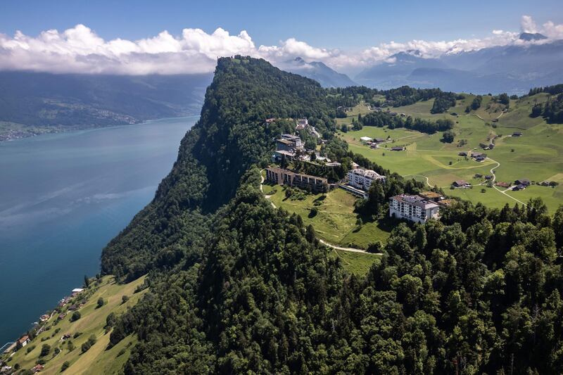 The lakeside Buergenstock resort in Switzerland will host this weekend's peace summit on Ukraine. AFP