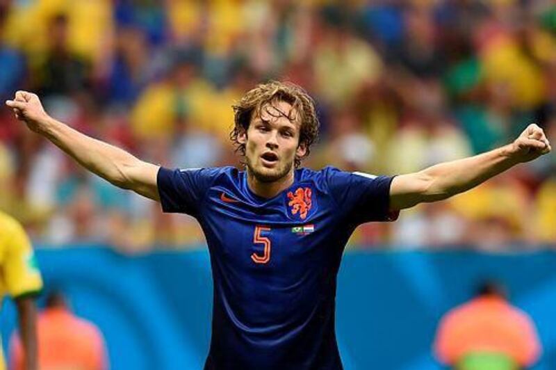 Daley Blind is a Ajax youth academy player and played for Netherlands under, and now, Manchester United coach Louis van Gaal. Vanderlei Almeida / AFP
