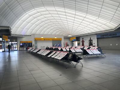 Marianne Bagui photo essay on being repatriated from the UK to Dubai, empty terminal