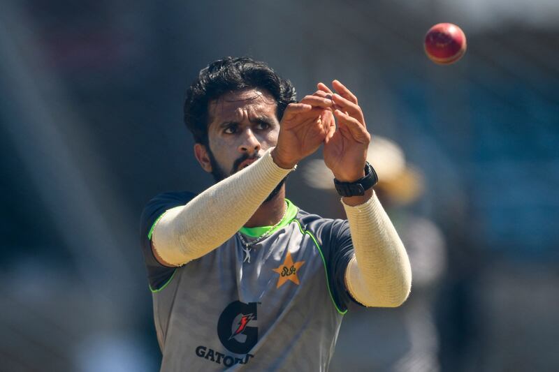 Hasan Ali trains at Sabina Park, Jamaica.