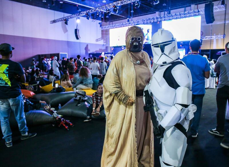 November 24, 2017. Star Wars fans at the Games Con Middle East at ADNEC.
Victor Besa for The National
AC
Requested by: Clare Dight