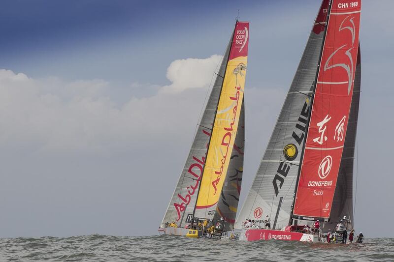 Abu Dhabi Ocean Racing's Azzam and the rest of the Volvo Ocean Racing fleet should experience far friendlier weather systems on Leg 6 to Rhode Island on the US east coast than they've seen so far. Ian Roman / Abu Dhabi Ocean Racing