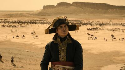 Joaquin Phoenix in Napoleon. Photo: Apple TV+