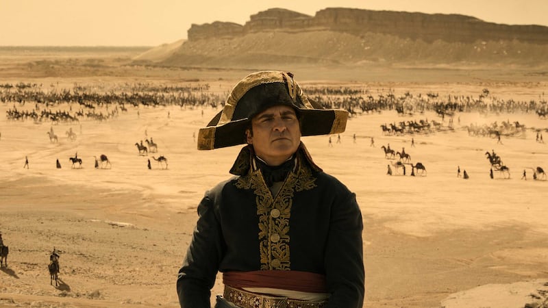 Joaquin Phoenix in Ridley Scott's Napoleon. Photo: Apple TV+