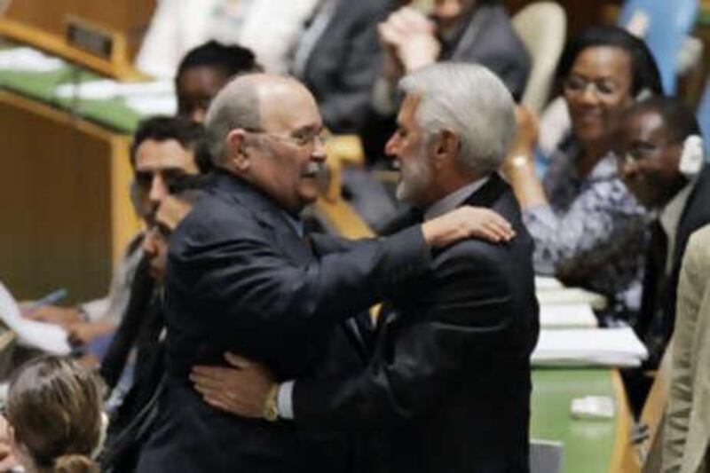 Miguel d'Escoto Brockmann, pictured left, has already caused controversy only days into his one-year presidency of the UN General Assembly.