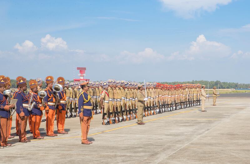 Dr Sheikh Sultan bin Mohammed is greeted in Kerala with a ceremonial reception. Wam