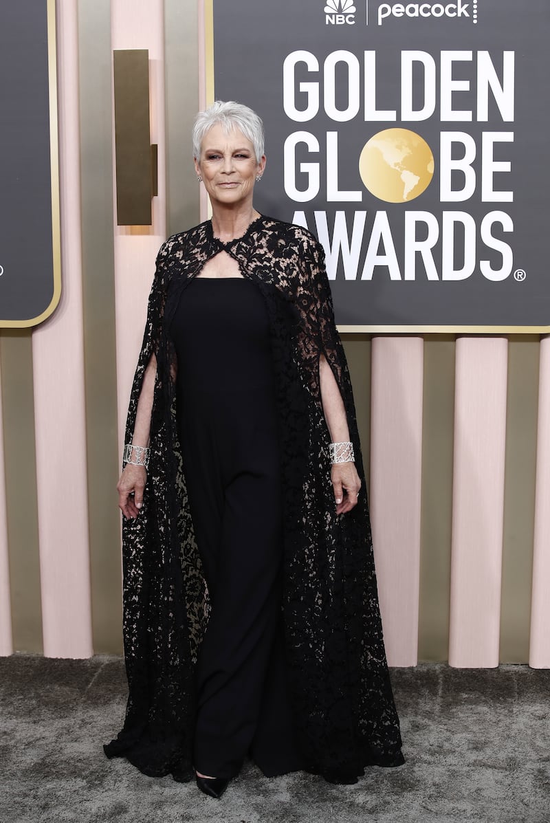 Jamie Lee Curtis wears Valentino. EPA 