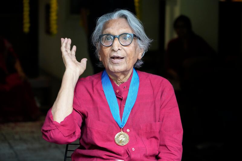Balkrishna Doshi, one of India’s most distinguished architects, died on January 24 aged 95. AP