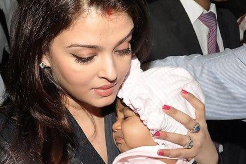 Aishwarya Rai Bachchan will her daughter, Aaradhya. AFP