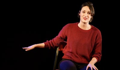 Phoebe Waller-Bridge in her one-woman show, Fleabag. Photo: National Theatre