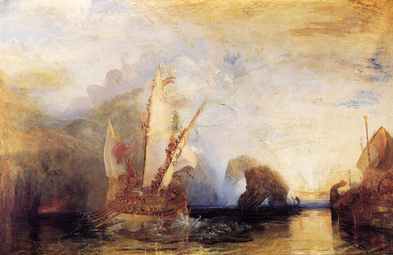 Ulysses Deriding Polyphemus by William Turner. The Odyssey has a central importance in western culture.