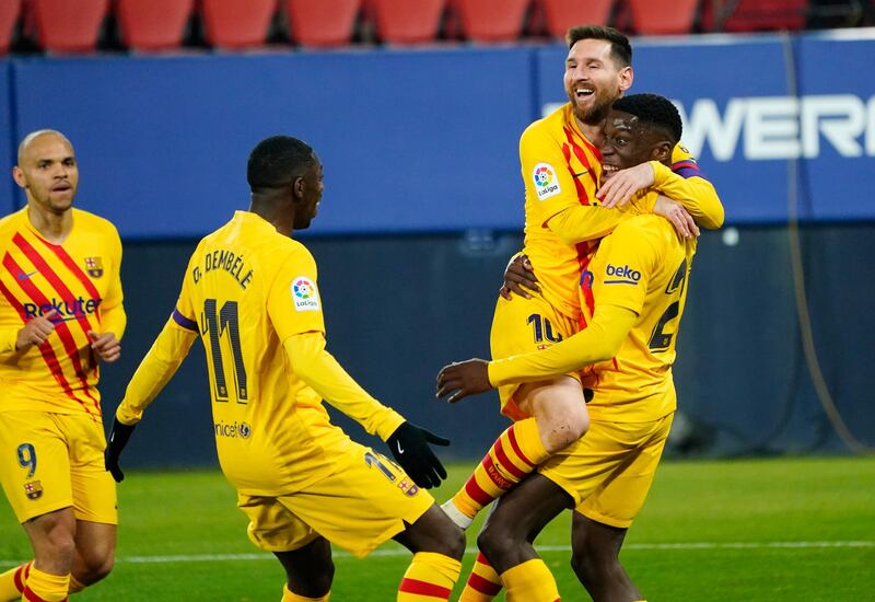 SUB Ousmane Dembele (Umtiti HT) - 6, His pace in behind the Osasuna defence posed a threat at times, but he was rarely able to convert that into clear opportunities. Reuters