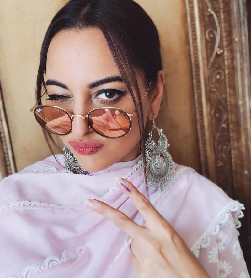 Sonakshi Sinha made it clear she had voted on Instagram. Instagram / Sonakshi Sinha