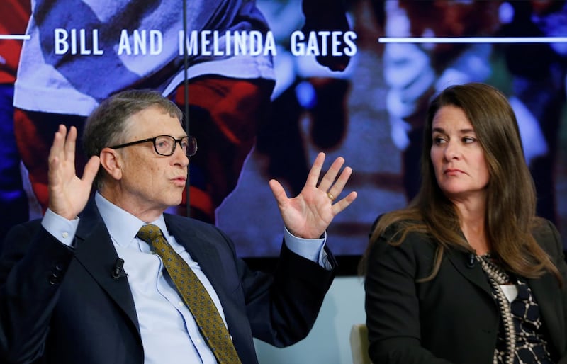 Bill and Melinda Gates attend a debate on the 2030 Sustainable Development Goals in Brussels January 22, 2015. Reuters