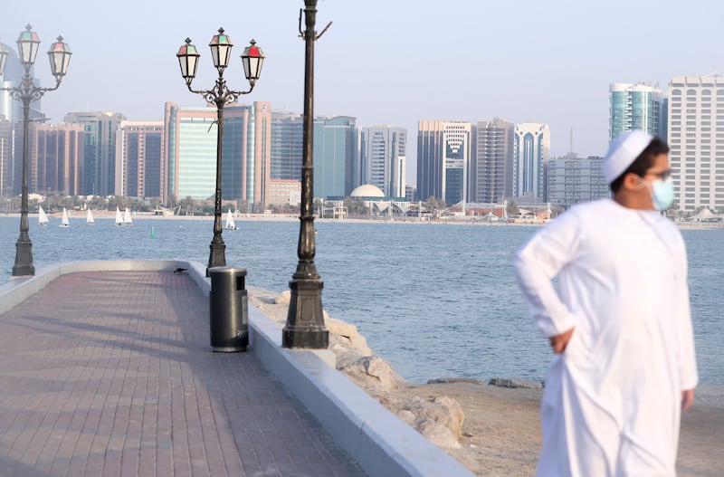 Take in the Abu Dhabi skyline from the Corniche. Khushnum Bhandari / The National