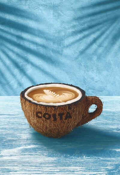 Costa's coconut milk flat white. Costa