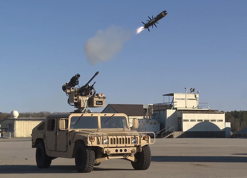 A Javelin being fired from EOS’ remote weapons system. Image courtesy of EOS. 