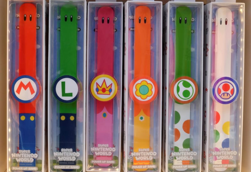 Various design of Nintendo Power Up Band. Reuters